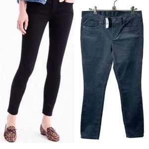 J. Crew Corduroy Skinny Ankle Jeans Women’s sz. 28X27 Black‎ Low Rise NWT